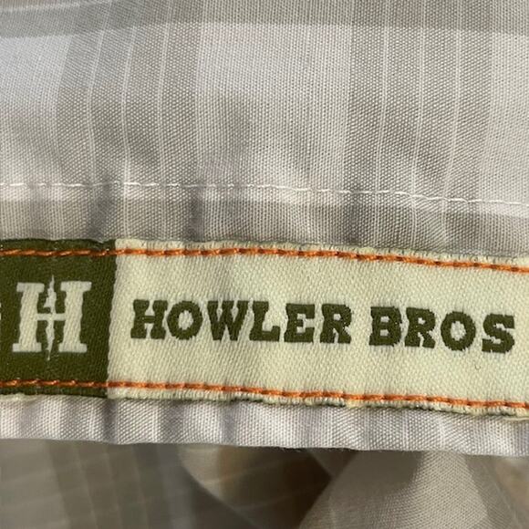 Howler Bros. Cream/Gray Short Sleeve Button-Up Shirt - Picture 7 of 10